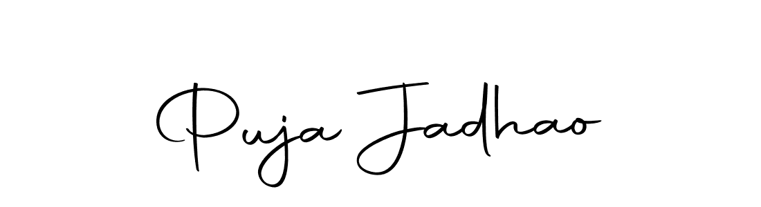 You can use this online signature creator to create a handwritten signature for the name Puja Jadhao. This is the best online autograph maker. Puja Jadhao signature style 10 images and pictures png