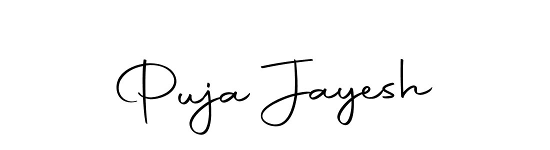 Also we have Puja Jayesh name is the best signature style. Create professional handwritten signature collection using Autography-DOLnW autograph style. Puja Jayesh signature style 10 images and pictures png