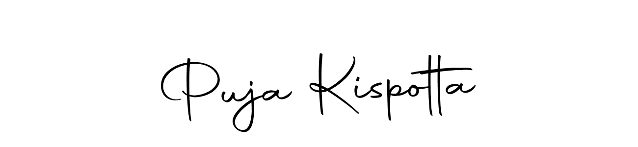 Here are the top 10 professional signature styles for the name Puja Kispotta. These are the best autograph styles you can use for your name. Puja Kispotta signature style 10 images and pictures png