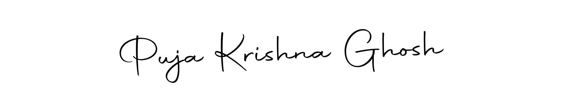 Make a beautiful signature design for name Puja Krishna Ghosh. With this signature (Autography-DOLnW) style, you can create a handwritten signature for free. Puja Krishna Ghosh signature style 10 images and pictures png