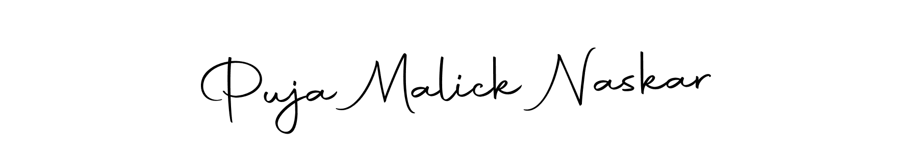 Design your own signature with our free online signature maker. With this signature software, you can create a handwritten (Autography-DOLnW) signature for name Puja Malick Naskar. Puja Malick Naskar signature style 10 images and pictures png