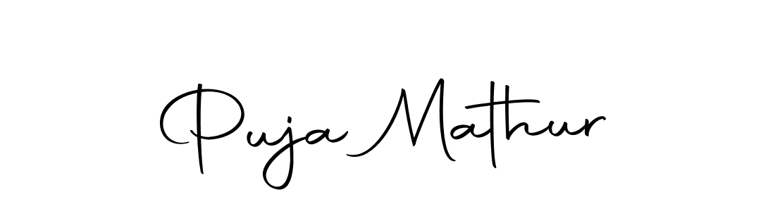 Autography-DOLnW is a professional signature style that is perfect for those who want to add a touch of class to their signature. It is also a great choice for those who want to make their signature more unique. Get Puja Mathur name to fancy signature for free. Puja Mathur signature style 10 images and pictures png
