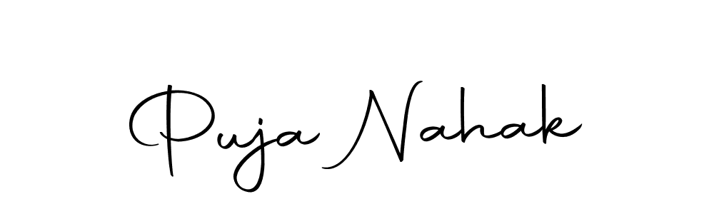 Here are the top 10 professional signature styles for the name Puja Nahak. These are the best autograph styles you can use for your name. Puja Nahak signature style 10 images and pictures png
