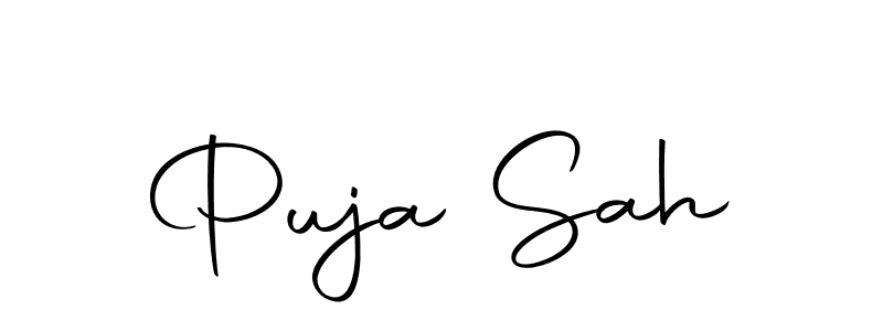 Create a beautiful signature design for name Puja Sah. With this signature (Autography-DOLnW) fonts, you can make a handwritten signature for free. Puja Sah signature style 10 images and pictures png