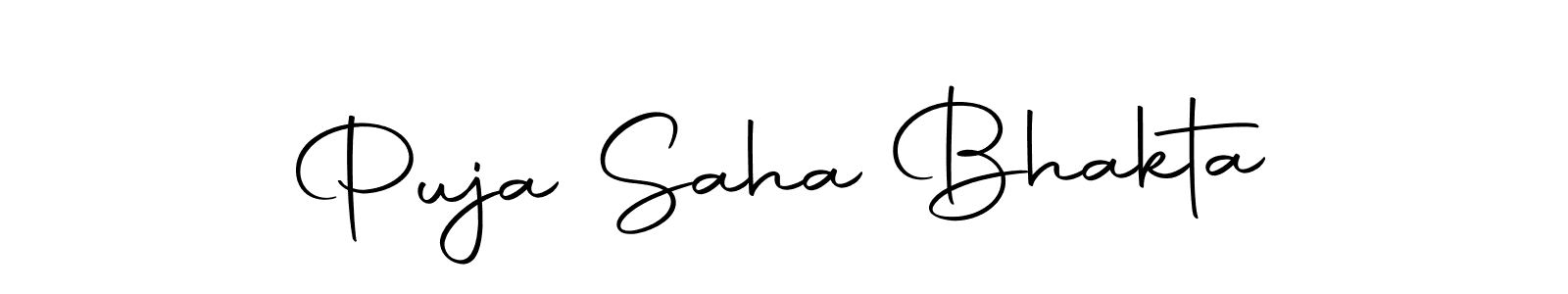 You should practise on your own different ways (Autography-DOLnW) to write your name (Puja Saha Bhakta) in signature. don't let someone else do it for you. Puja Saha Bhakta signature style 10 images and pictures png