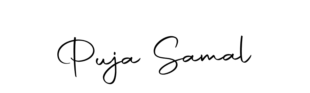 Use a signature maker to create a handwritten signature online. With this signature software, you can design (Autography-DOLnW) your own signature for name Puja Samal. Puja Samal signature style 10 images and pictures png