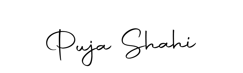 You can use this online signature creator to create a handwritten signature for the name Puja Shahi. This is the best online autograph maker. Puja Shahi signature style 10 images and pictures png