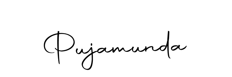 Pujamunda stylish signature style. Best Handwritten Sign (Autography-DOLnW) for my name. Handwritten Signature Collection Ideas for my name Pujamunda. Pujamunda signature style 10 images and pictures png