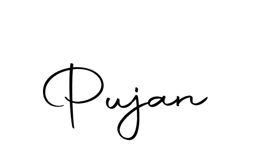 How to make Pujan signature? Autography-DOLnW is a professional autograph style. Create handwritten signature for Pujan name. Pujan signature style 10 images and pictures png