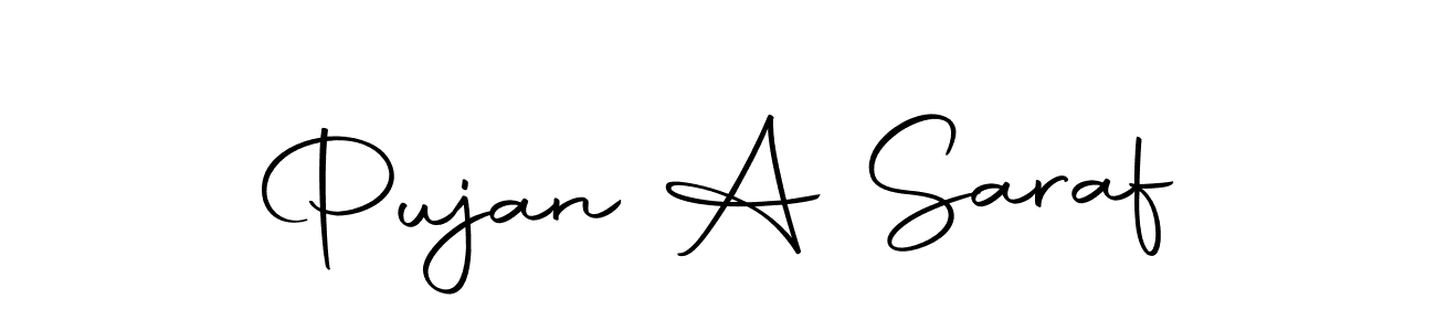 Similarly Autography-DOLnW is the best handwritten signature design. Signature creator online .You can use it as an online autograph creator for name Pujan A Saraf. Pujan A Saraf signature style 10 images and pictures png