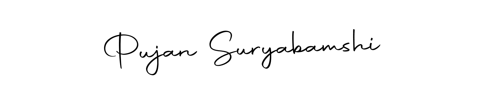 You can use this online signature creator to create a handwritten signature for the name Pujan Suryabamshi. This is the best online autograph maker. Pujan Suryabamshi signature style 10 images and pictures png