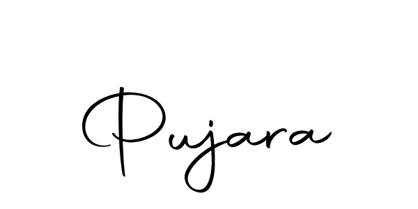 Design your own signature with our free online signature maker. With this signature software, you can create a handwritten (Autography-DOLnW) signature for name Pujara. Pujara signature style 10 images and pictures png