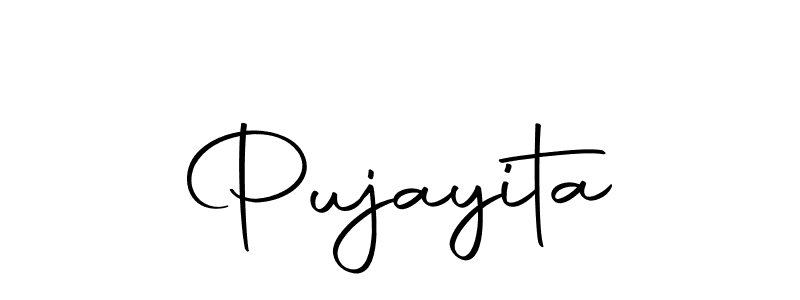 Create a beautiful signature design for name Pujayita. With this signature (Autography-DOLnW) fonts, you can make a handwritten signature for free. Pujayita signature style 10 images and pictures png