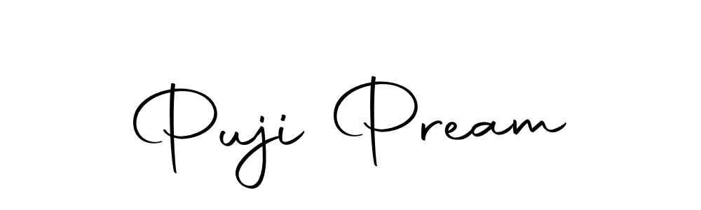 How to make Puji Pream signature? Autography-DOLnW is a professional autograph style. Create handwritten signature for Puji Pream name. Puji Pream signature style 10 images and pictures png