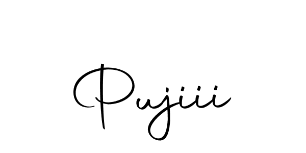 Create a beautiful signature design for name Pujiii. With this signature (Autography-DOLnW) fonts, you can make a handwritten signature for free. Pujiii signature style 10 images and pictures png