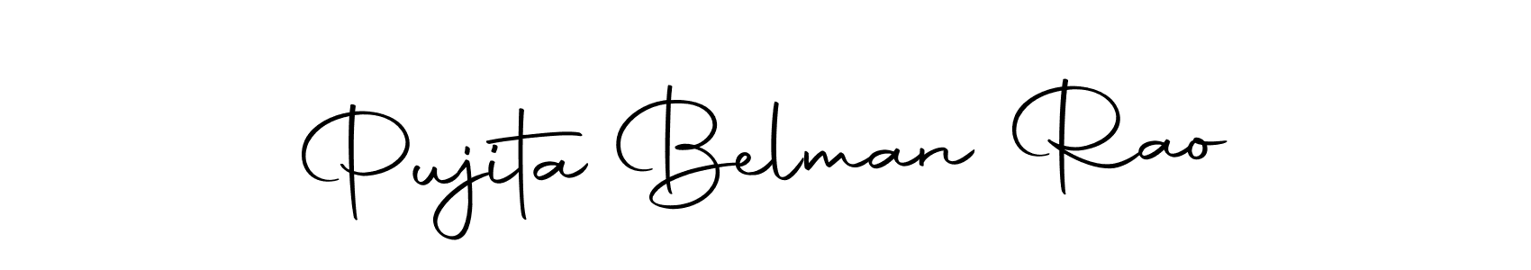 Make a beautiful signature design for name Pujita Belman Rao. With this signature (Autography-DOLnW) style, you can create a handwritten signature for free. Pujita Belman Rao signature style 10 images and pictures png