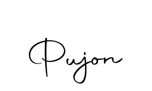 Make a beautiful signature design for name Pujon. Use this online signature maker to create a handwritten signature for free. Pujon signature style 10 images and pictures png