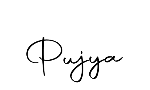 Create a beautiful signature design for name Pujya. With this signature (Autography-DOLnW) fonts, you can make a handwritten signature for free. Pujya signature style 10 images and pictures png