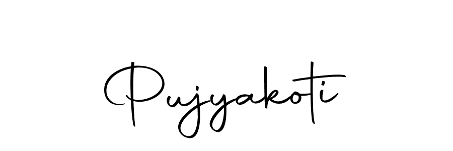 You can use this online signature creator to create a handwritten signature for the name Pujyakoti. This is the best online autograph maker. Pujyakoti signature style 10 images and pictures png