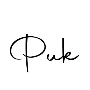Make a beautiful signature design for name Puk. With this signature (Autography-DOLnW) style, you can create a handwritten signature for free. Puk signature style 10 images and pictures png