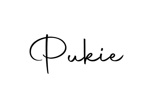 Create a beautiful signature design for name Pukie. With this signature (Autography-DOLnW) fonts, you can make a handwritten signature for free. Pukie signature style 10 images and pictures png