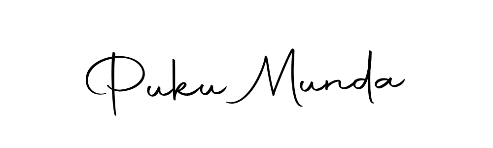 Design your own signature with our free online signature maker. With this signature software, you can create a handwritten (Autography-DOLnW) signature for name Puku Munda. Puku Munda signature style 10 images and pictures png