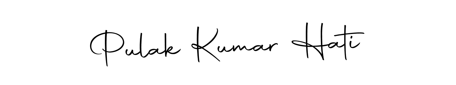 The best way (Autography-DOLnW) to make a short signature is to pick only two or three words in your name. The name Pulak Kumar Hati include a total of six letters. For converting this name. Pulak Kumar Hati signature style 10 images and pictures png