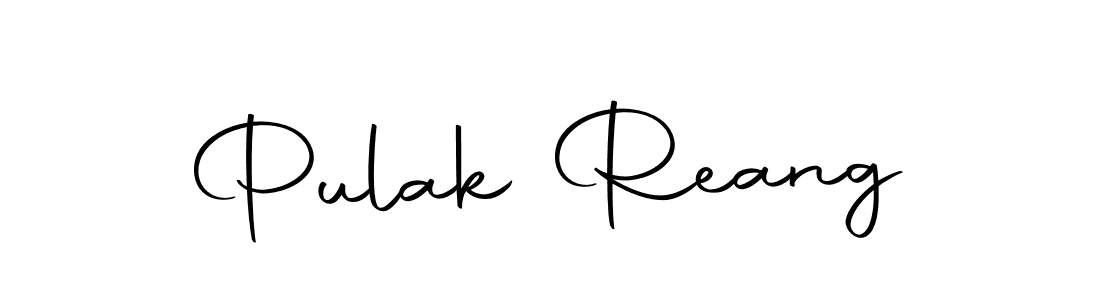 How to make Pulak Reang name signature. Use Autography-DOLnW style for creating short signs online. This is the latest handwritten sign. Pulak Reang signature style 10 images and pictures png