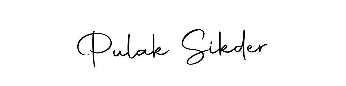 The best way (Autography-DOLnW) to make a short signature is to pick only two or three words in your name. The name Pulak Sikder include a total of six letters. For converting this name. Pulak Sikder signature style 10 images and pictures png