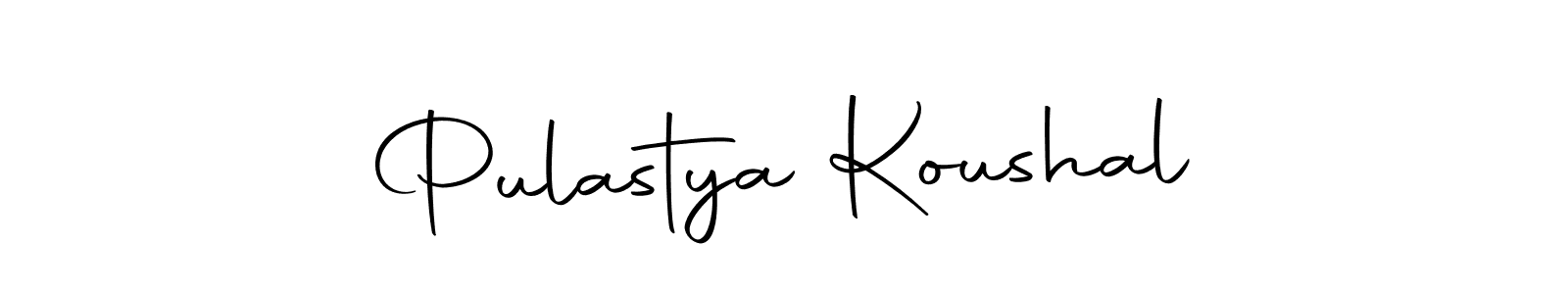 Design your own signature with our free online signature maker. With this signature software, you can create a handwritten (Autography-DOLnW) signature for name Pulastya Koushal. Pulastya Koushal signature style 10 images and pictures png