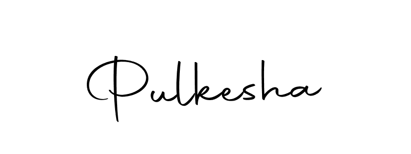 The best way (Autography-DOLnW) to make a short signature is to pick only two or three words in your name. The name Pulkesha include a total of six letters. For converting this name. Pulkesha signature style 10 images and pictures png