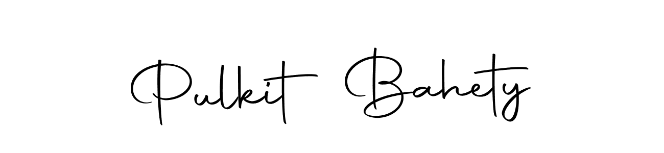 How to make Pulkit Bahety name signature. Use Autography-DOLnW style for creating short signs online. This is the latest handwritten sign. Pulkit Bahety signature style 10 images and pictures png