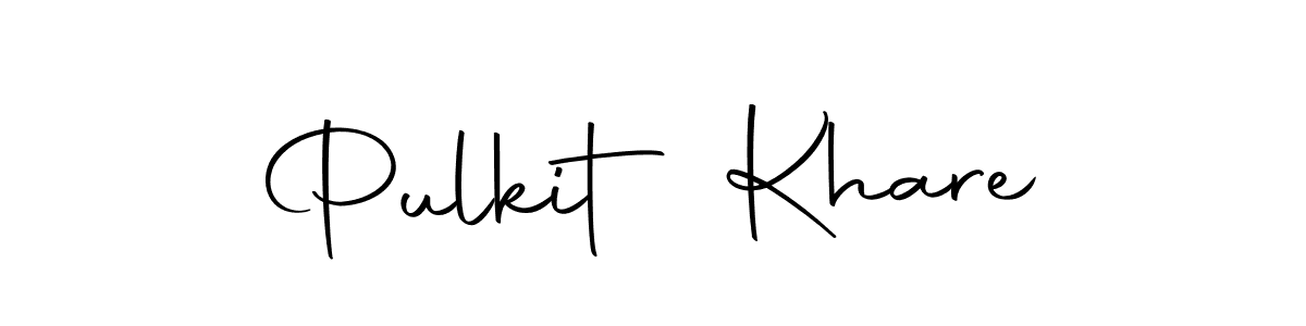 Create a beautiful signature design for name Pulkit Khare. With this signature (Autography-DOLnW) fonts, you can make a handwritten signature for free. Pulkit Khare signature style 10 images and pictures png