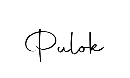 Design your own signature with our free online signature maker. With this signature software, you can create a handwritten (Autography-DOLnW) signature for name Pulok. Pulok signature style 10 images and pictures png