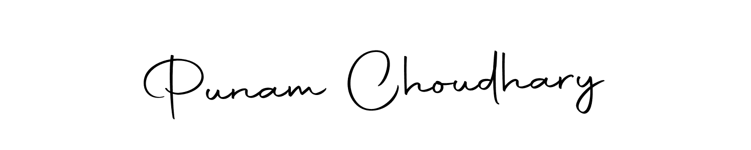 Punam Choudhary stylish signature style. Best Handwritten Sign (Autography-DOLnW) for my name. Handwritten Signature Collection Ideas for my name Punam Choudhary. Punam Choudhary signature style 10 images and pictures png