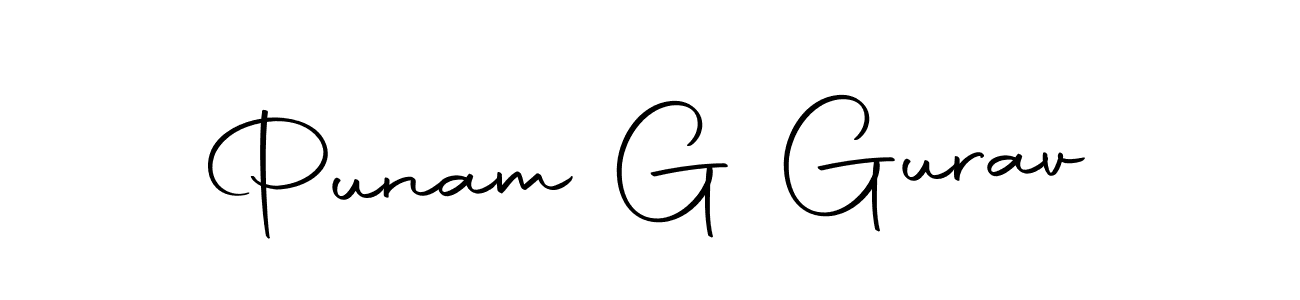 Create a beautiful signature design for name Punam G Gurav. With this signature (Autography-DOLnW) fonts, you can make a handwritten signature for free. Punam G Gurav signature style 10 images and pictures png