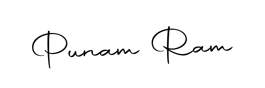 Design your own signature with our free online signature maker. With this signature software, you can create a handwritten (Autography-DOLnW) signature for name Punam Ram. Punam Ram signature style 10 images and pictures png