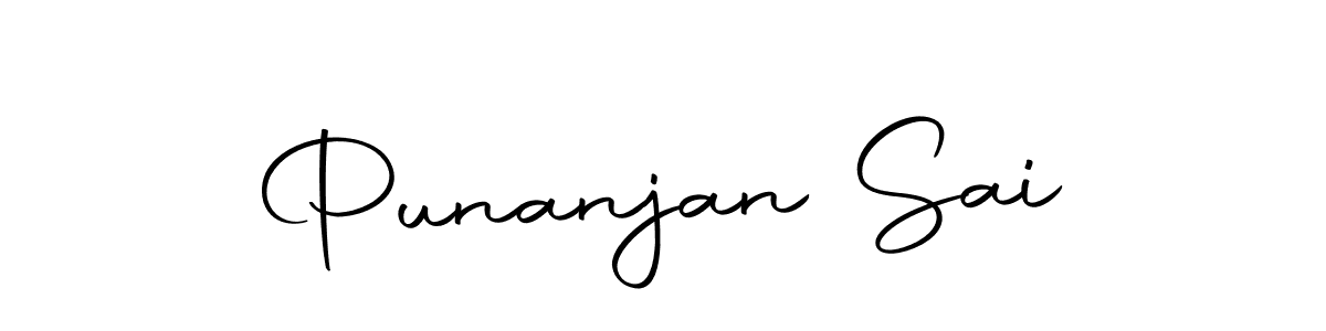 Design your own signature with our free online signature maker. With this signature software, you can create a handwritten (Autography-DOLnW) signature for name Punanjan Sai. Punanjan Sai signature style 10 images and pictures png