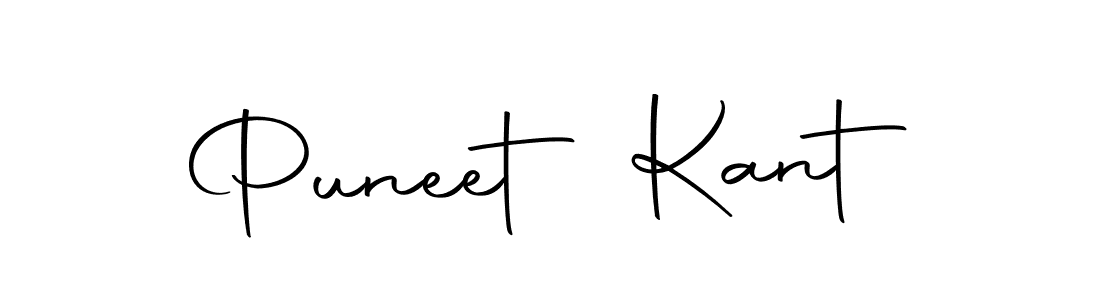 Design your own signature with our free online signature maker. With this signature software, you can create a handwritten (Autography-DOLnW) signature for name Puneet Kant. Puneet Kant signature style 10 images and pictures png