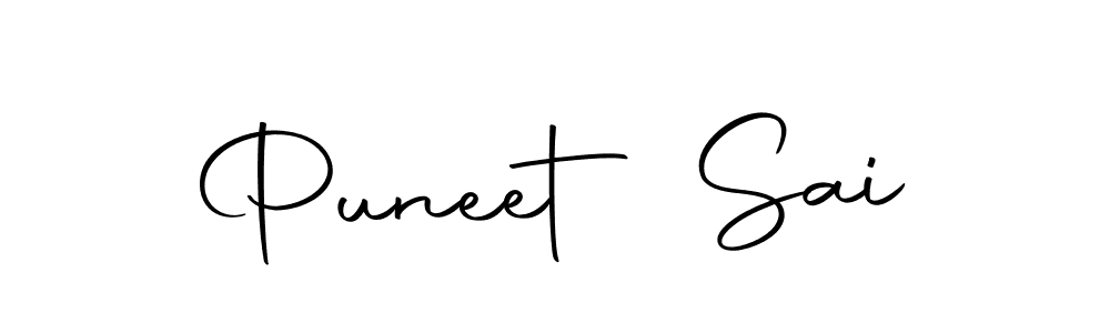 You should practise on your own different ways (Autography-DOLnW) to write your name (Puneet Sai) in signature. don't let someone else do it for you. Puneet Sai signature style 10 images and pictures png