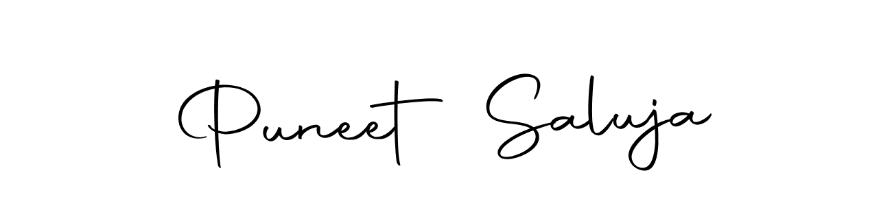 Similarly Autography-DOLnW is the best handwritten signature design. Signature creator online .You can use it as an online autograph creator for name Puneet Saluja. Puneet Saluja signature style 10 images and pictures png