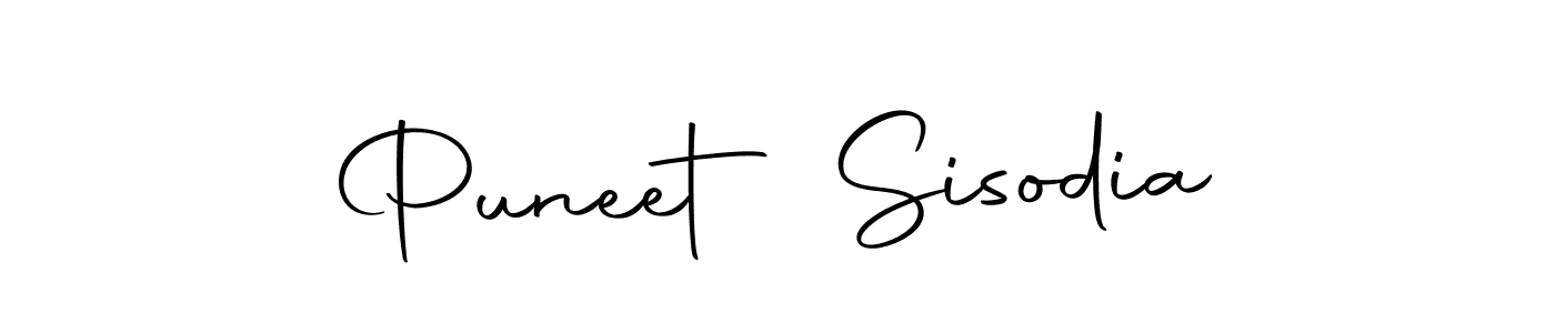 Use a signature maker to create a handwritten signature online. With this signature software, you can design (Autography-DOLnW) your own signature for name Puneet Sisodia. Puneet Sisodia signature style 10 images and pictures png