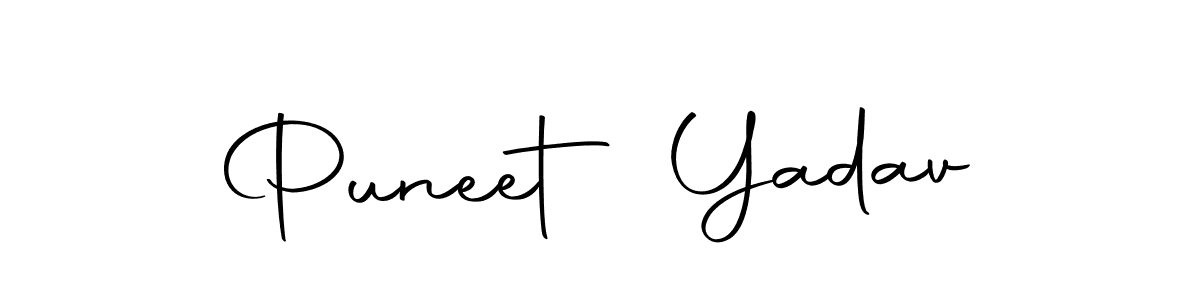 The best way (Autography-DOLnW) to make a short signature is to pick only two or three words in your name. The name Puneet Yadav include a total of six letters. For converting this name. Puneet Yadav signature style 10 images and pictures png