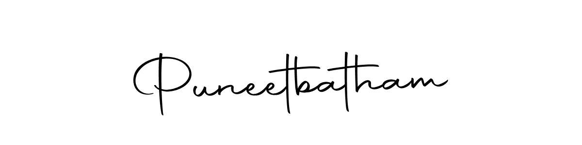 Make a short Puneetbatham signature style. Manage your documents anywhere anytime using Autography-DOLnW. Create and add eSignatures, submit forms, share and send files easily. Puneetbatham signature style 10 images and pictures png