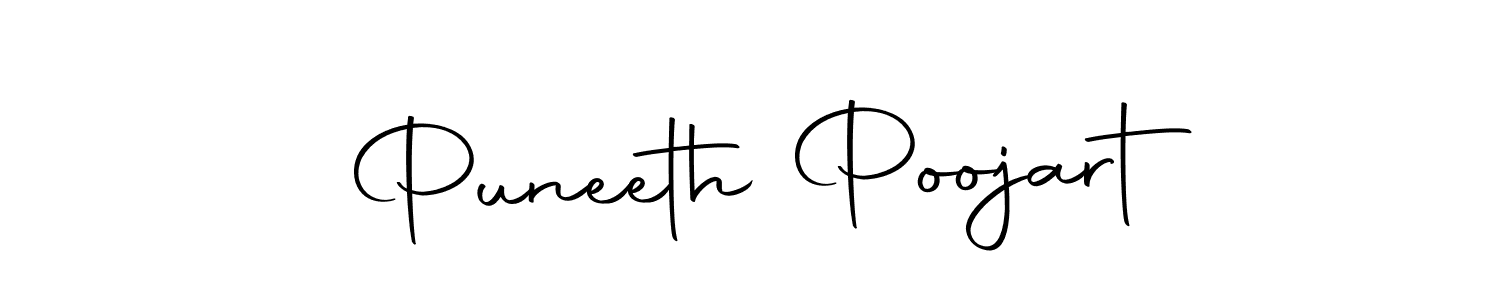The best way (Autography-DOLnW) to make a short signature is to pick only two or three words in your name. The name Puneeth Poojart include a total of six letters. For converting this name. Puneeth Poojart signature style 10 images and pictures png