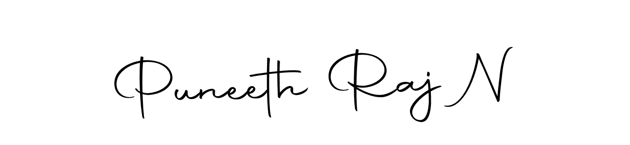 Create a beautiful signature design for name Puneeth Raj N. With this signature (Autography-DOLnW) fonts, you can make a handwritten signature for free. Puneeth Raj N signature style 10 images and pictures png