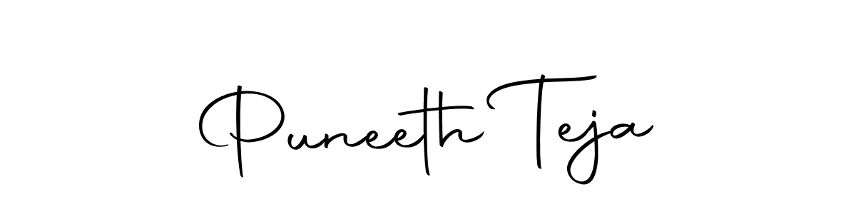 Similarly Autography-DOLnW is the best handwritten signature design. Signature creator online .You can use it as an online autograph creator for name Puneeth Teja. Puneeth Teja signature style 10 images and pictures png