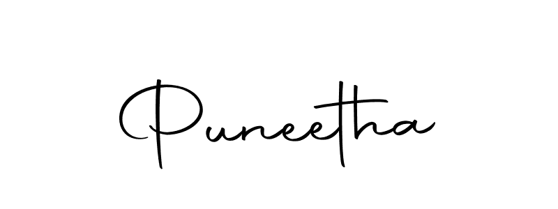 You should practise on your own different ways (Autography-DOLnW) to write your name (Puneetha) in signature. don't let someone else do it for you. Puneetha signature style 10 images and pictures png