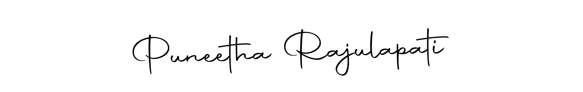 Also we have Puneetha Rajulapati name is the best signature style. Create professional handwritten signature collection using Autography-DOLnW autograph style. Puneetha Rajulapati signature style 10 images and pictures png