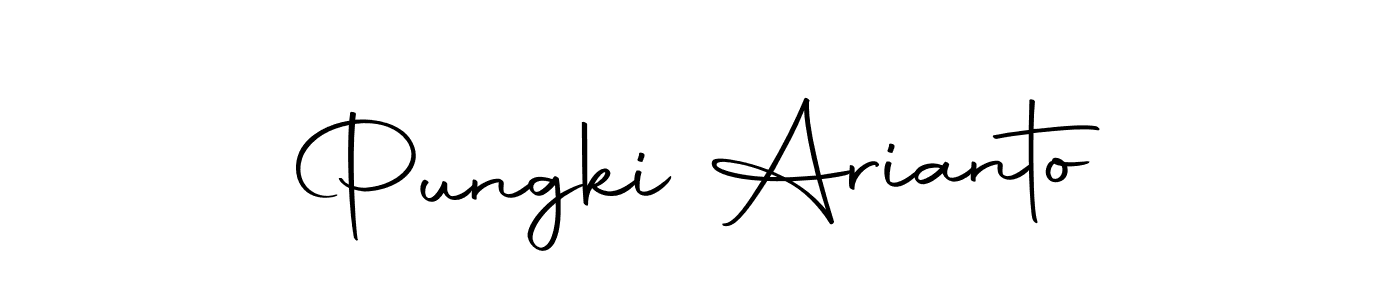 You should practise on your own different ways (Autography-DOLnW) to write your name (Pungki Arianto) in signature. don't let someone else do it for you. Pungki Arianto signature style 10 images and pictures png